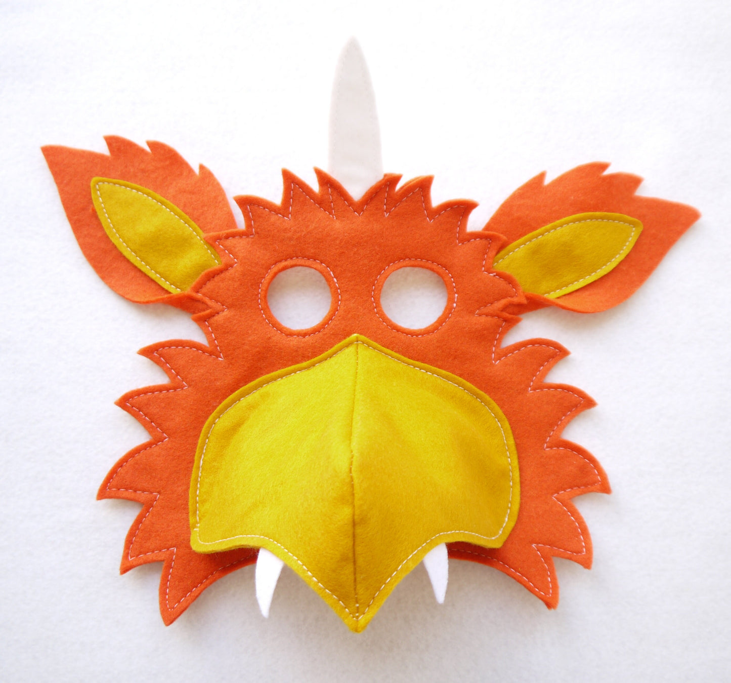 Orange Dragon wings mask and tail