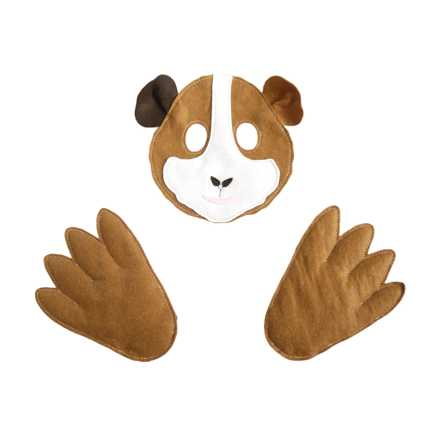 Guinea pig cape costume, mask and feet
