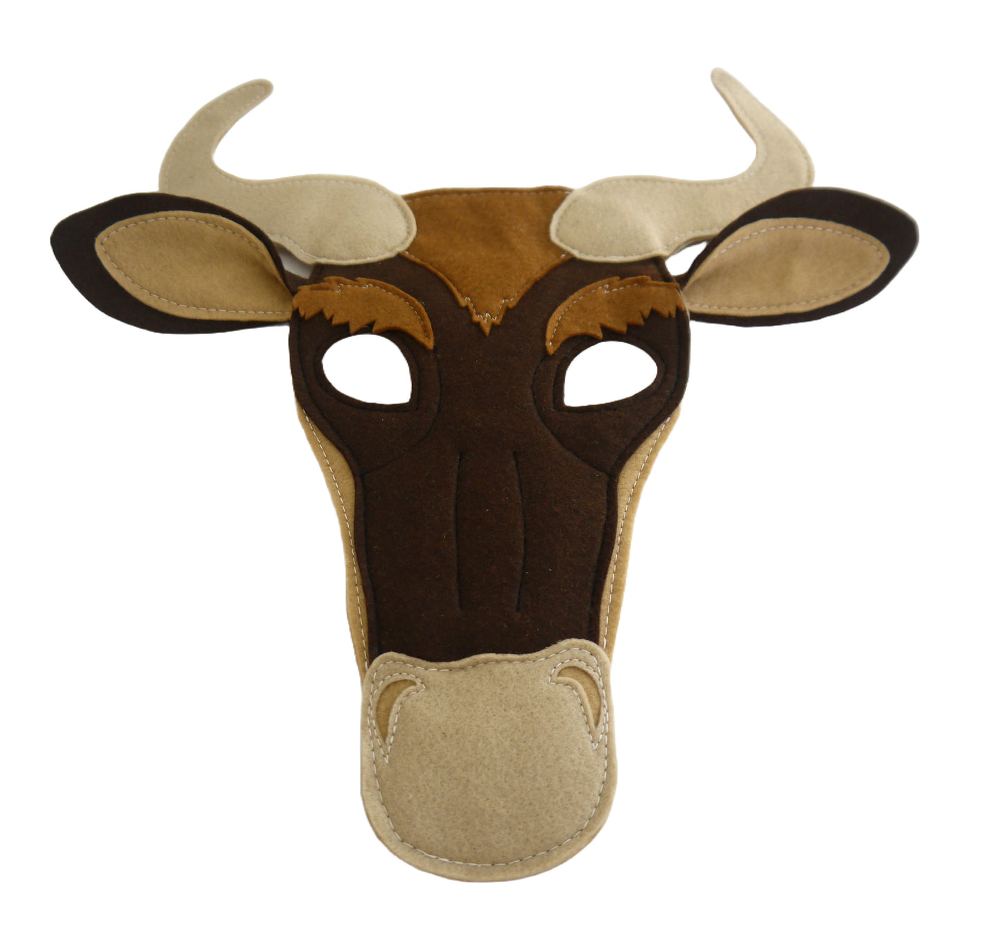 Wildebeest costume mask, Theatre production, Headdress, men's boy's girl's gift, children's and adult size, Safari animal, book day
