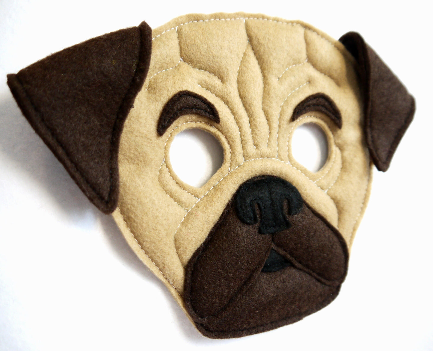 Pug costume mask book day dog gift children's or adults size birthday gift puppy