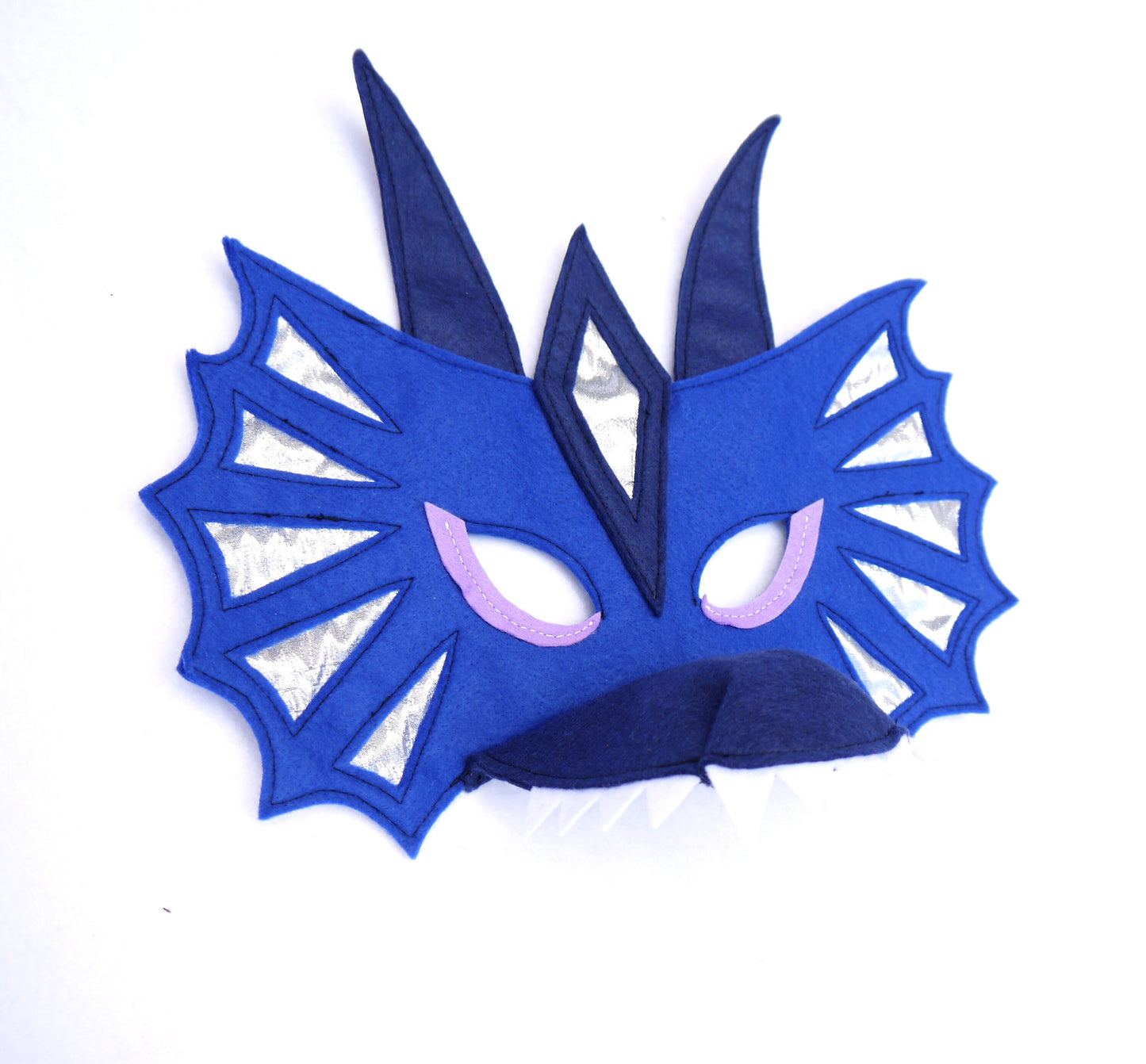 Dragon wings costume tail and mask, Book day costume, boys/ girls Blue dress up gift child and adult size, theatre production