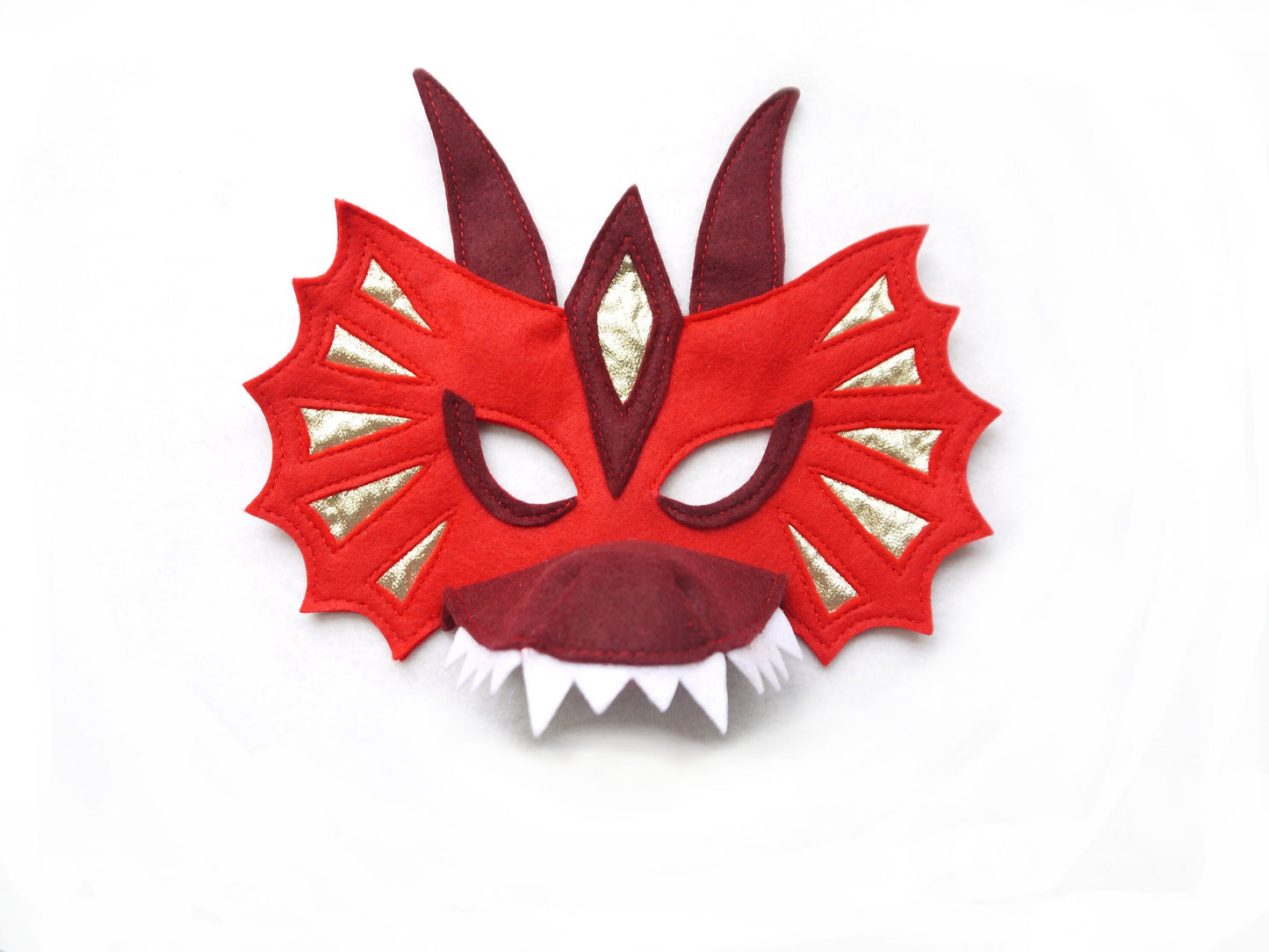 Red Dragon costume wings and mask