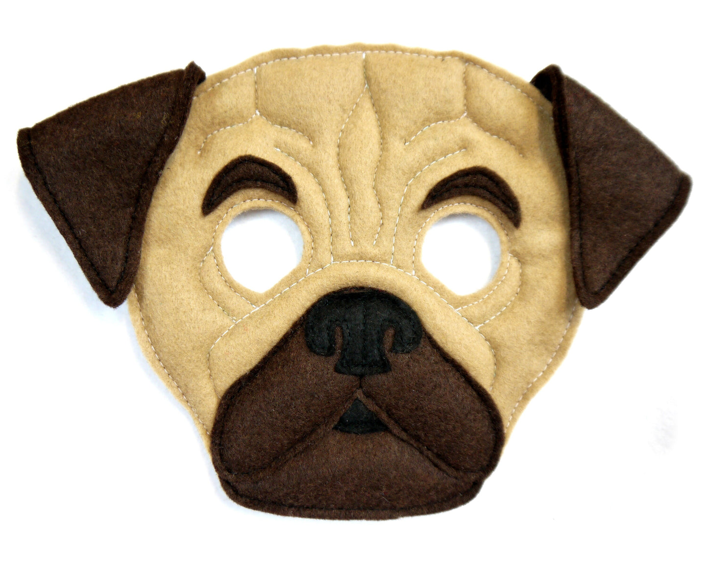 Pug costume mask book day dog gift children's or adults size birthday gift puppy