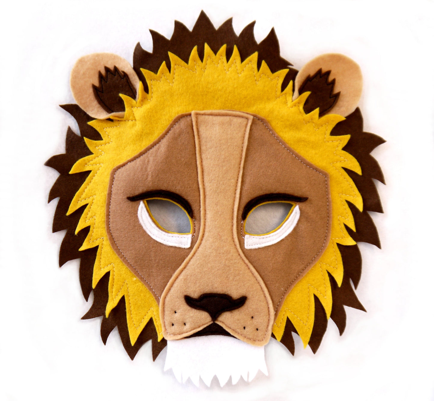 Lion costume mask, book Day costume, Mask, costume, kids and adult size, gift, party theatre, play, headdress