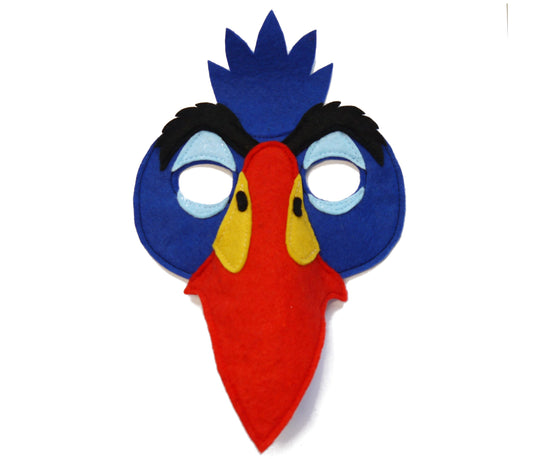 Bird costume mask, character gift kids and adult size Hornbill bird book day