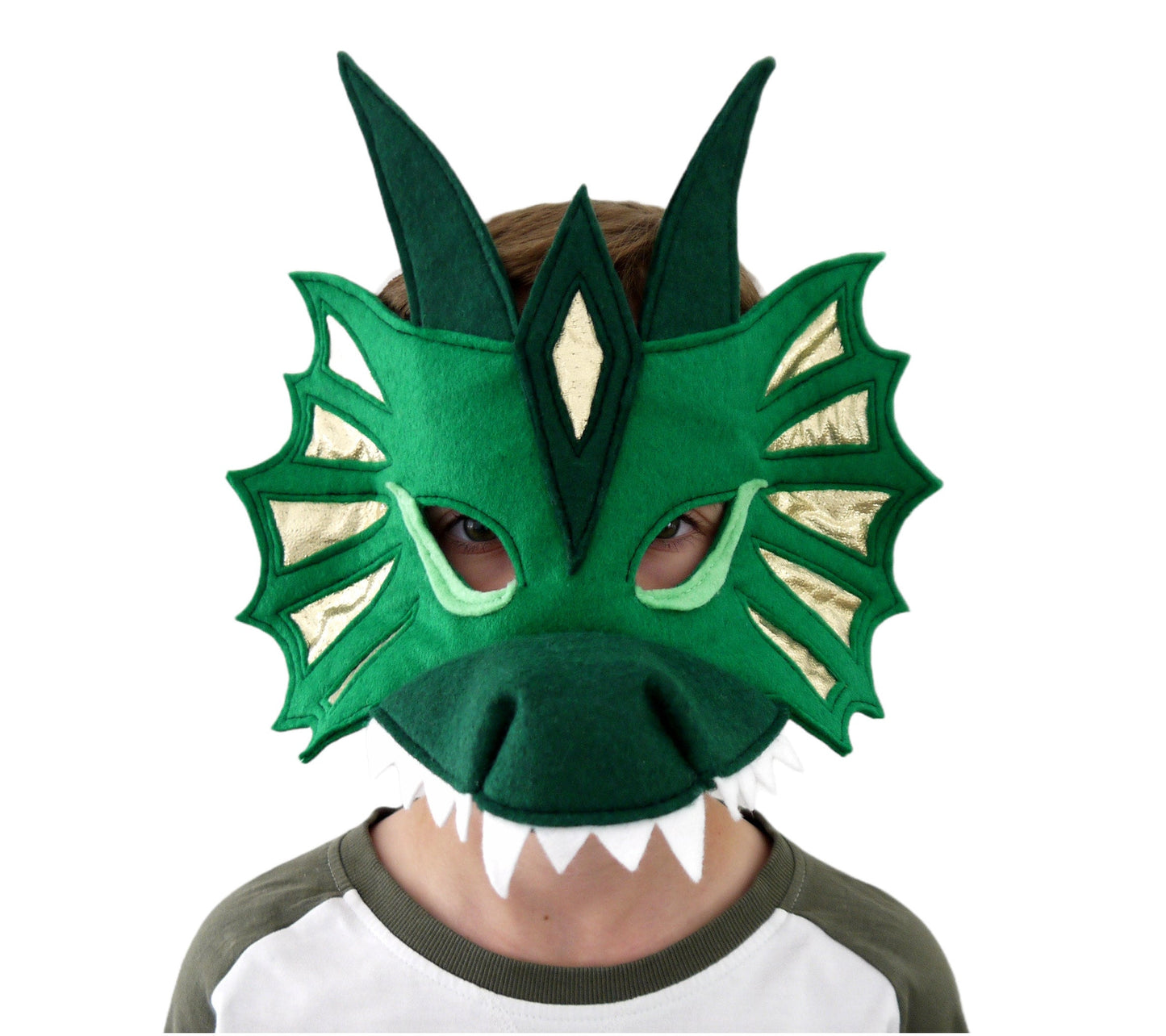 Dragon mask costume, Halloween boys girls gift. Book day, adult or child size, fantasy, cosplay, dress up, theatre