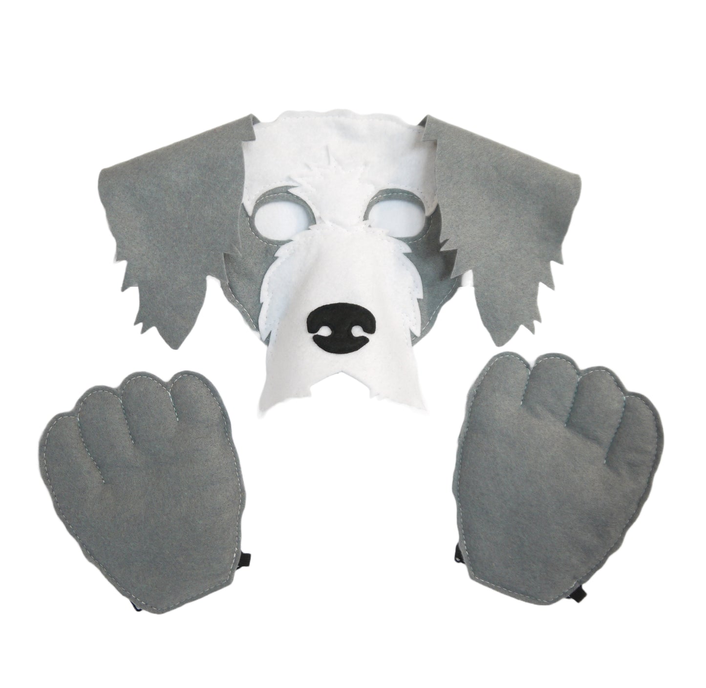 Labradoodle costume Mask and paws