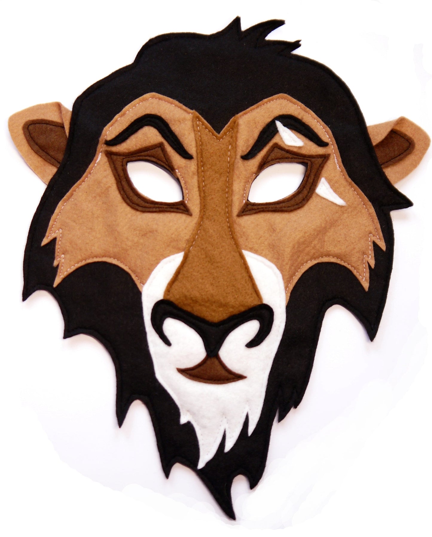 Lion costume mask, Halloween world book day, boys Men's, kids and adult size, gift, Scar, Character, theatre production