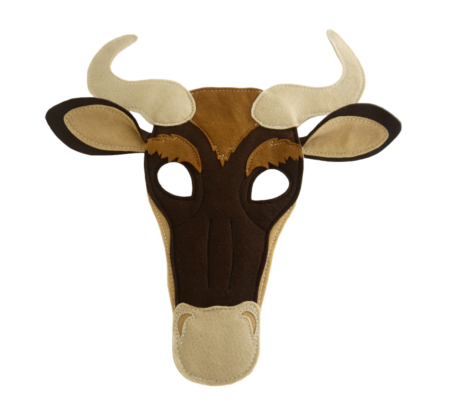 Wildebeest costume mask, Theatre production, Headdress, men's boy's girl's gift, children's and adult size, Safari animal, book day