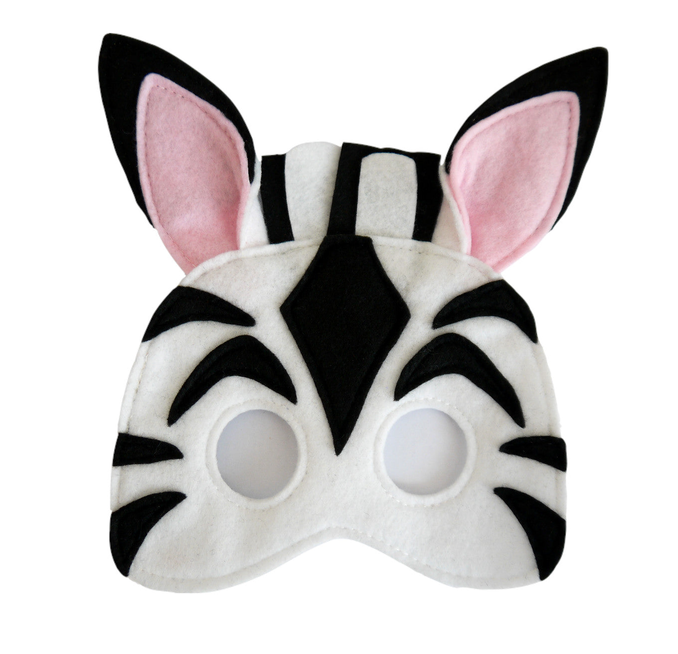 Zebra costume, mask, body and tail.
